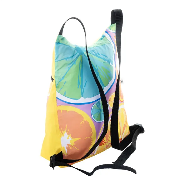 SuboBag Folback custom foldable RPET backpack Black White