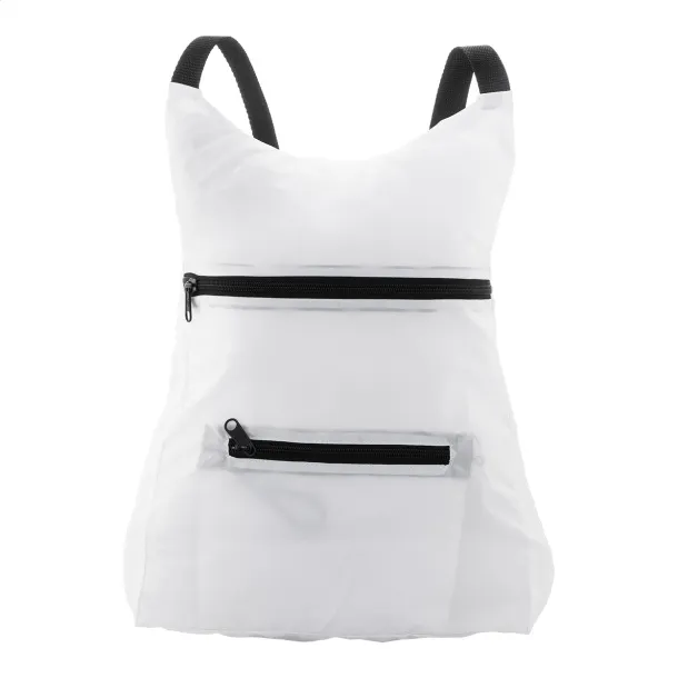 SuboBag Folback custom foldable RPET backpack Black White