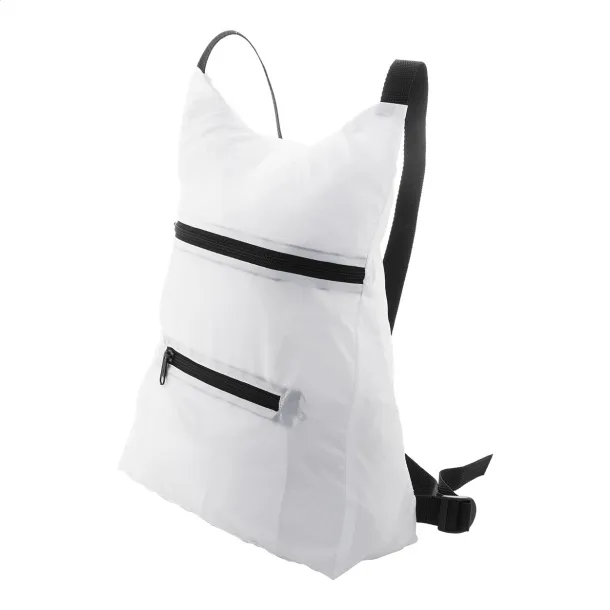 SuboBag Folback custom foldable RPET backpack Black White