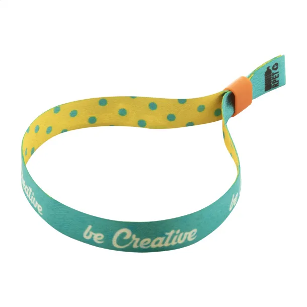 SuboWrist RPET custom festival bracelet Orange White