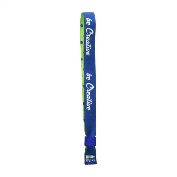 SuboWrist RPET custom festival bracelet Blue White