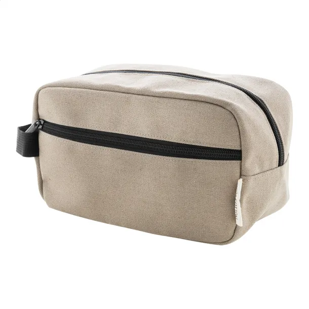 Rebyss Beauty recycled canvas cosmetic bag Beige