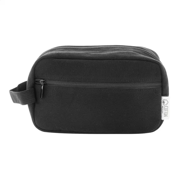Rebyss Beauty recycled canvas cosmetic bag Black