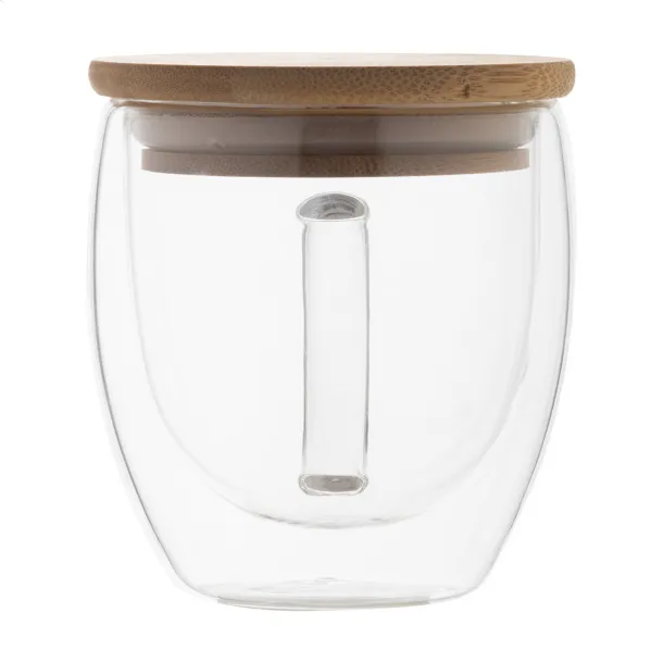 Grobina Mini glass thermo mug Transparent Natural