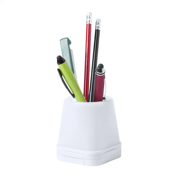 Lumeo pen holder with USB hub White