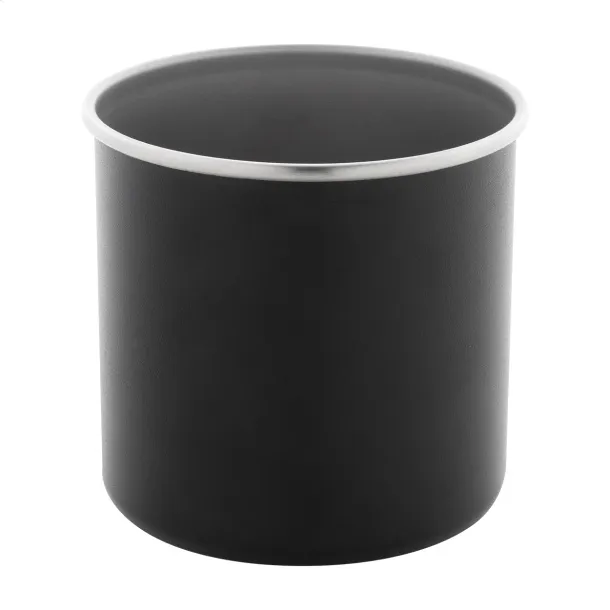 Hossa recycled stainless steel mug Black