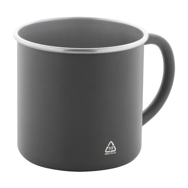 Hossa recycled stainless steel mug Grey