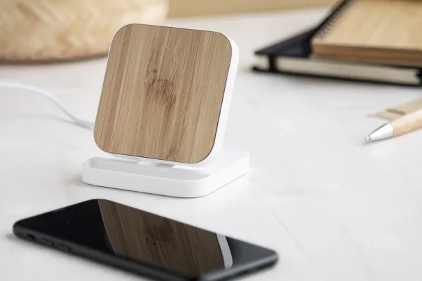 Rabso wireless charger mobile holder White
