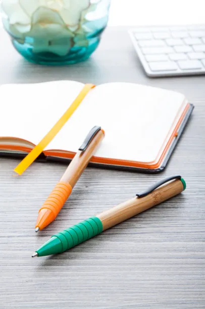 Bripp bamboo ballpoint pen Orange Natural