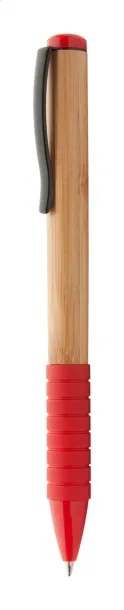 Bripp bamboo ballpoint pen Red Natural
