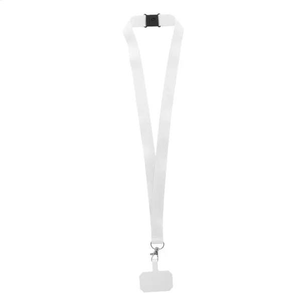 Subyard Mobile Safe custom RPET mobile holder lanyard White