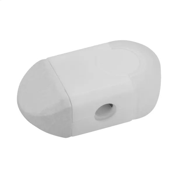 Pencix eraser and sharpener White
