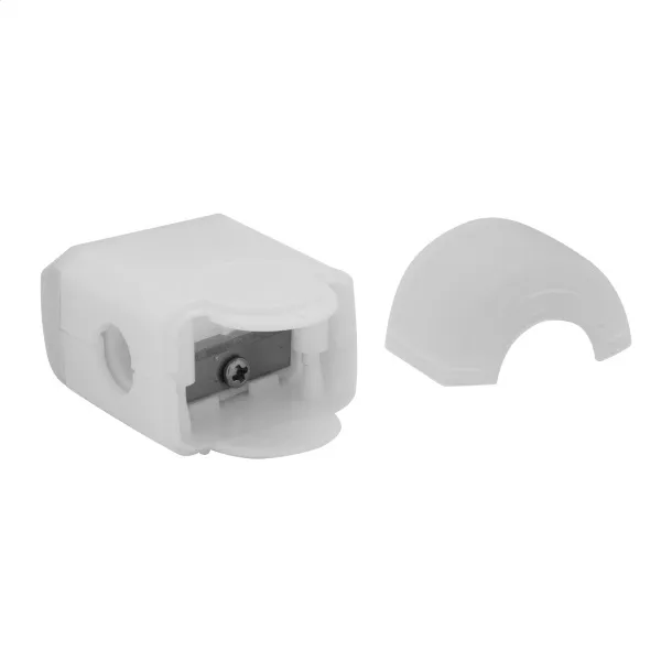 Pencix eraser and sharpener White
