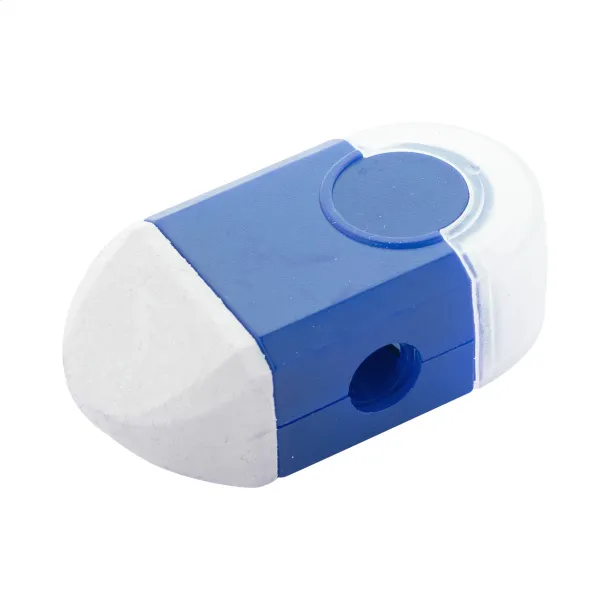 Pencix eraser and sharpener Blue White