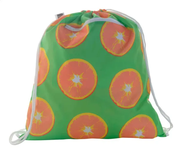 CreaDraw Zip RPET personalizirana torba s vezicama Bijela