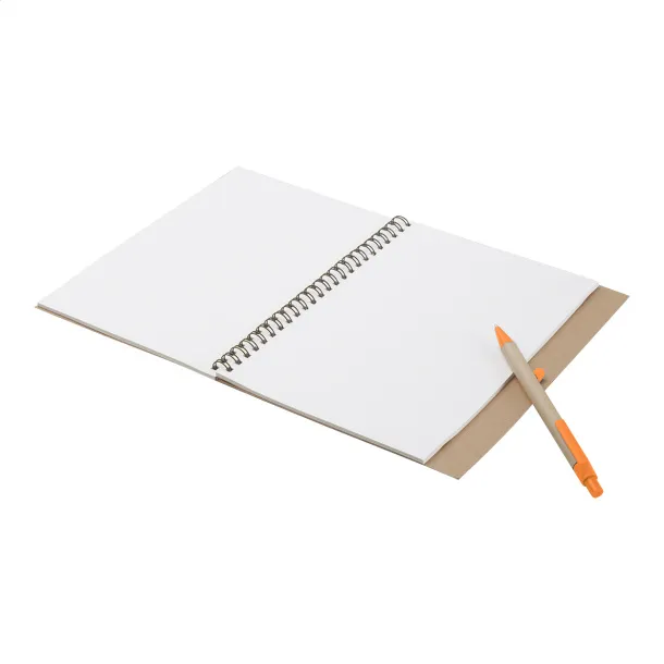 Platanus A5 notebook Orange Natural