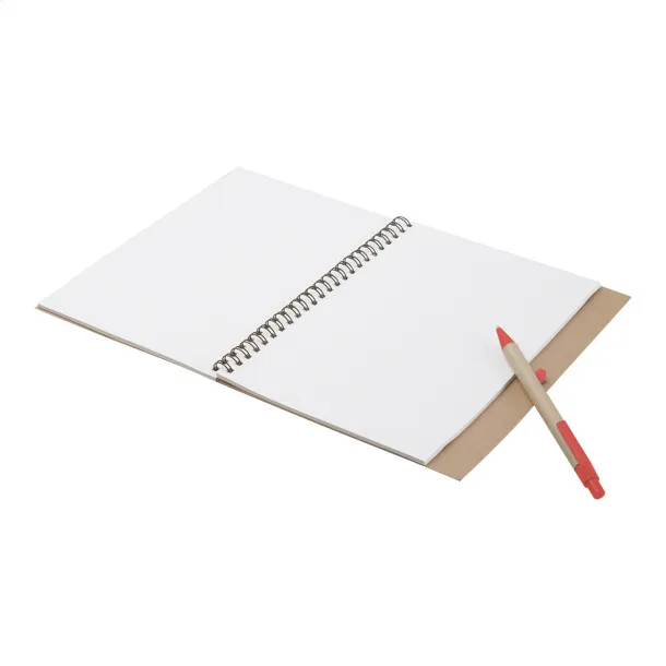 Platanus A5 notebook Red Natural
