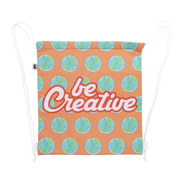 CreaCool Draw custom cooler drawstring bag White
