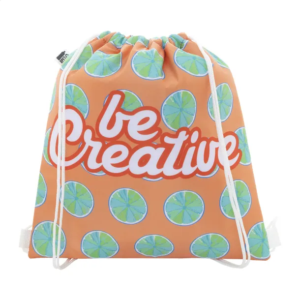 CreaCool Draw custom cooler drawstring bag White