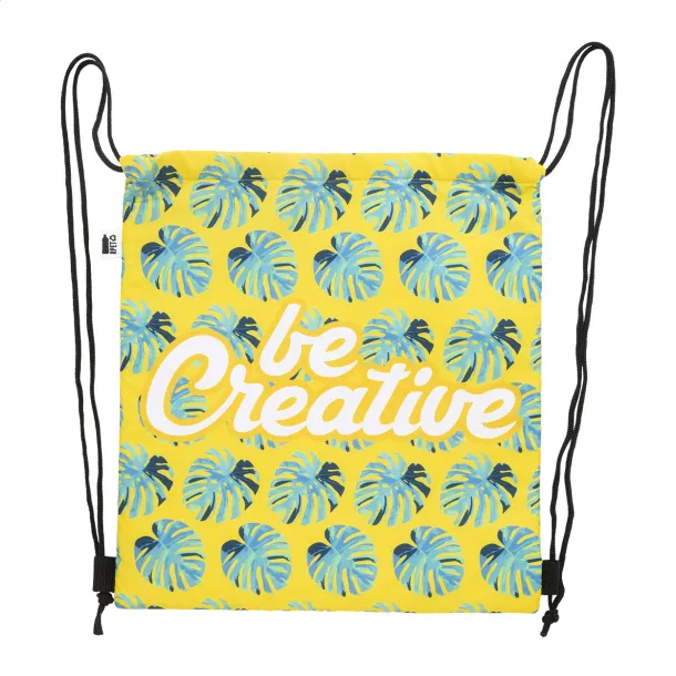 CreaCool Draw custom cooler drawstring bag Black White