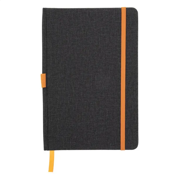 Andesite notebook A5 Orange Dark grey