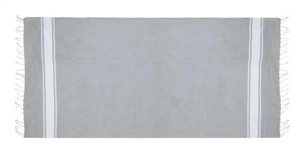 Praia beach towel and drawstring bag Grey