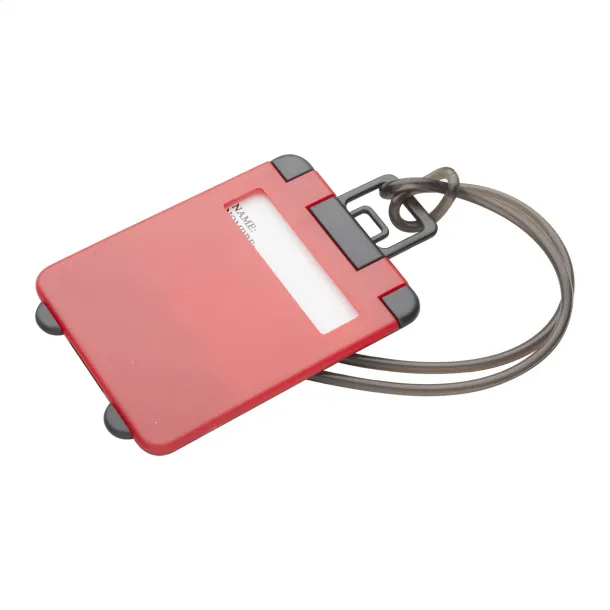 Glasgow luggage tag Red