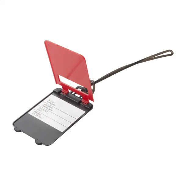 Glasgow luggage tag Red
