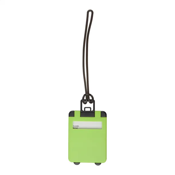Glasgow luggage tag Lime green