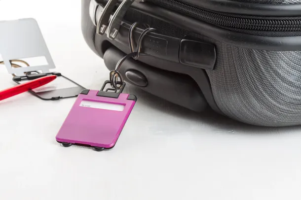 Glasgow luggage tag Pink