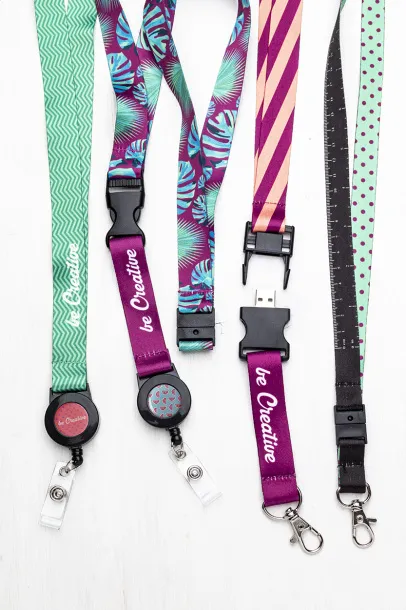 Subyard YoYo A custom sublimation lanyard White
