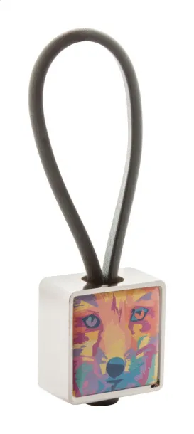 Blocky keyring Silver