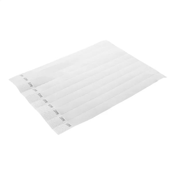 Wristvek tyvek wristbands (10 pcs) White