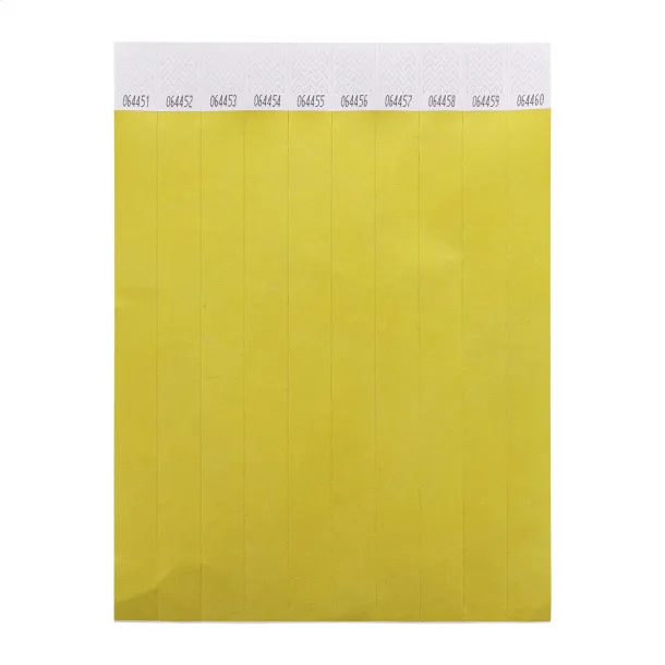 Wristvek Tyvek narukvice (10 komada) Žuta