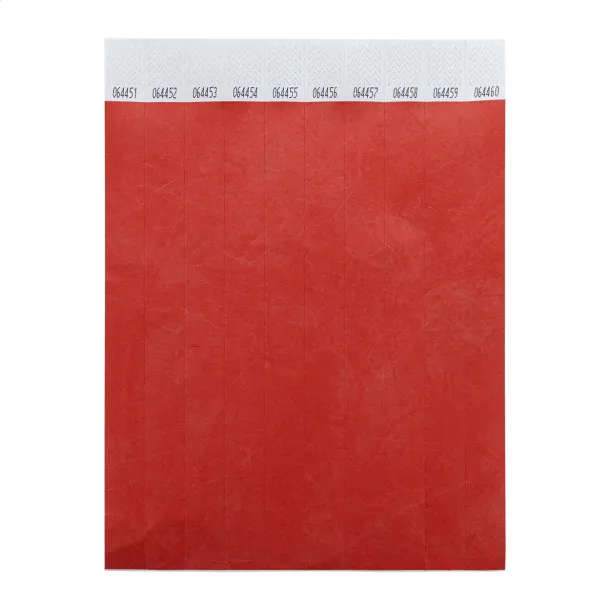 Wristvek Tyvek narukvice (10 komada) Crvena