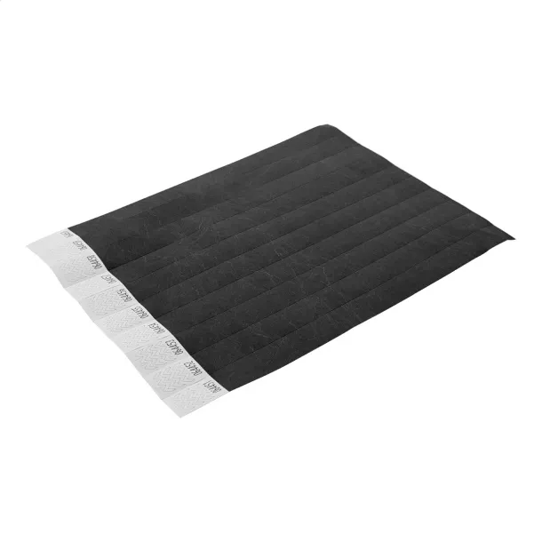 Wristvek Tyvek narukvice (10 komada) Crna