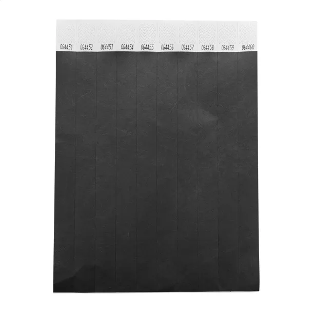 Wristvek Tyvek narukvice (10 komada) Crna