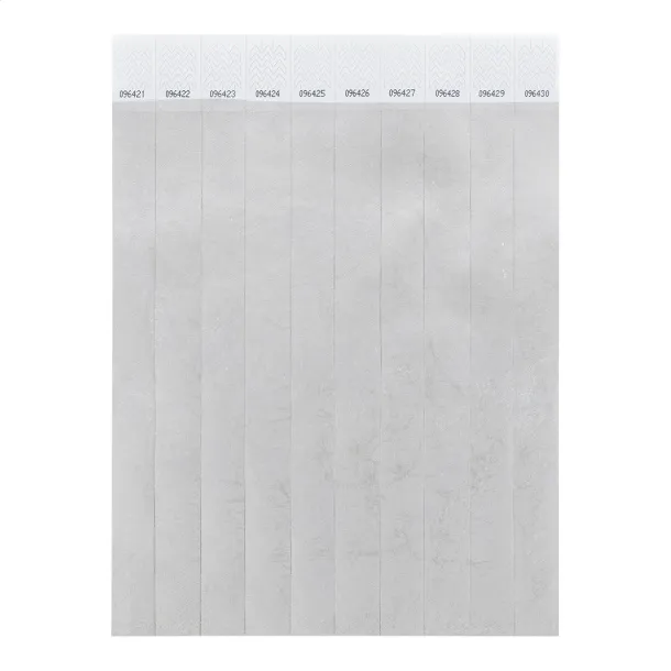 Wristvek tyvek wristbands (10 pcs) Silver