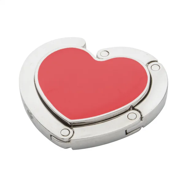 Amor bag hanger Red Silver