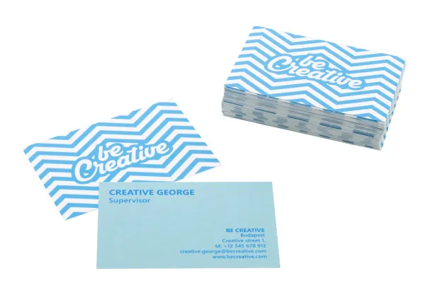 Visicard Safe custom tearproof business cards White