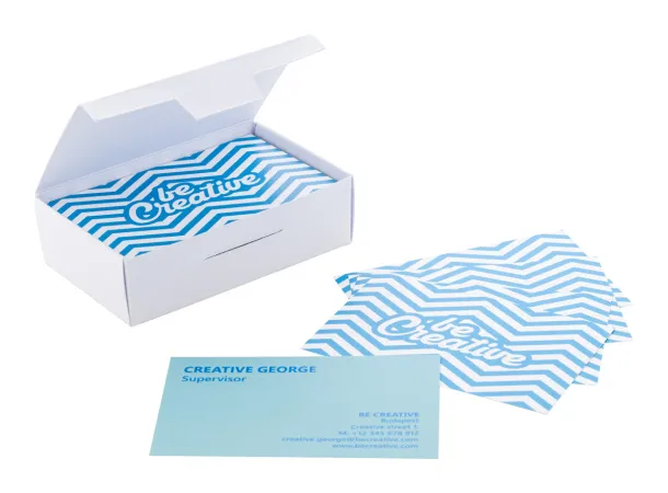 Visicard Safe custom tearproof business cards White