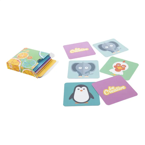 Minimor custom memory game, animals White