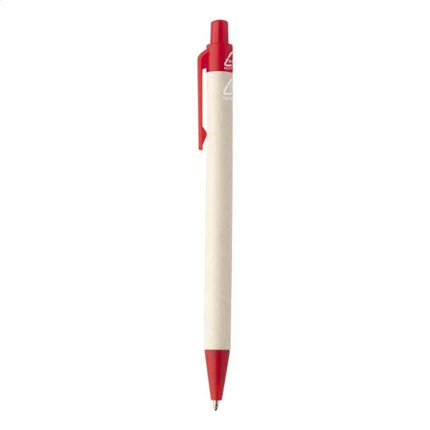 Relact Scrib milk carton ballpoint pen Red Natural