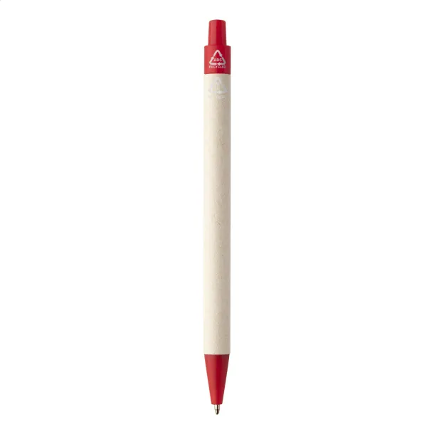 Relact Scrib milk carton ballpoint pen Red Natural