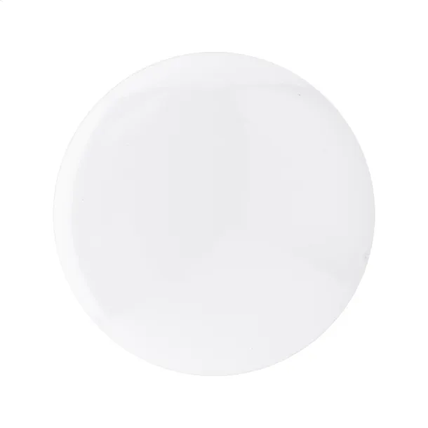 PinBadge Maxi pin button badge White Silver