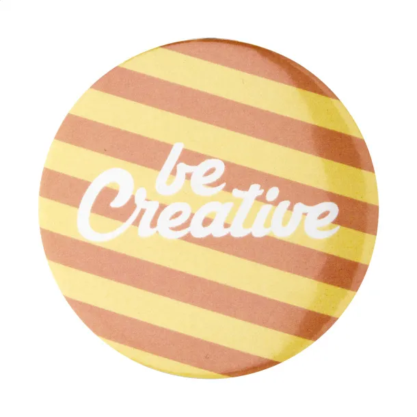 PinBadge Maxi bedž Bijela Srebrna