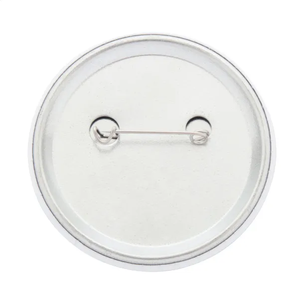 PinBadge Maxi bedž Bijela Srebrna