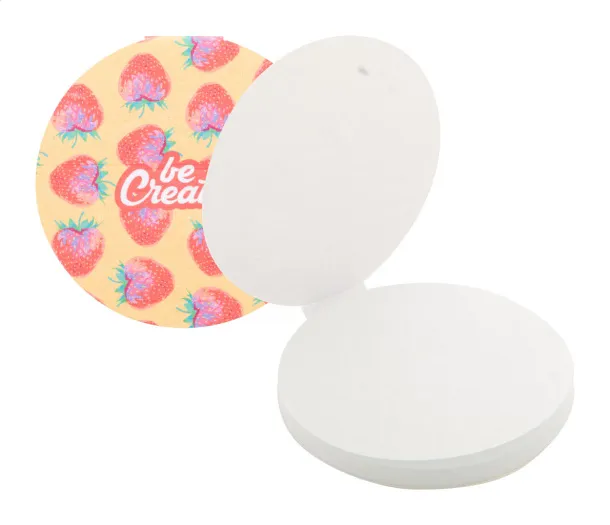 CreaStick Seed Circle custom sticky notepad White