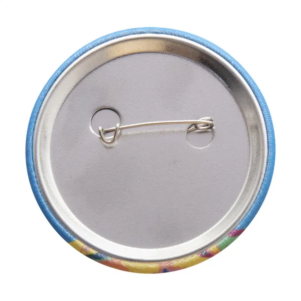 PinBadge RPET Maxi bedž Bijela Srebrna