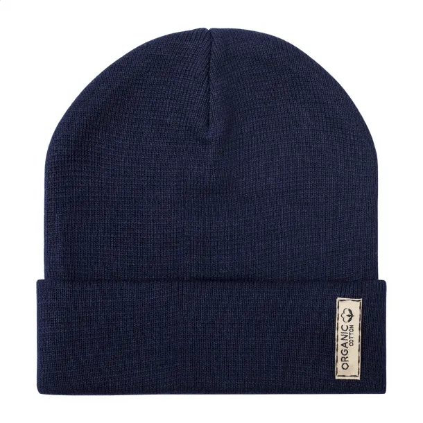Bloony organic cotton winter cap Dark blue